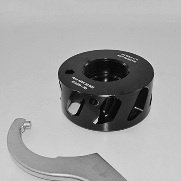 Cyclone Dust Nut to reduce dust in CNC machining applications