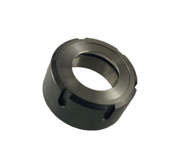 Standard and ball bearing collet nuts for ER32 ER40 RDO35 SYOZ25 CNC tool holders showing precision clamping mechanism