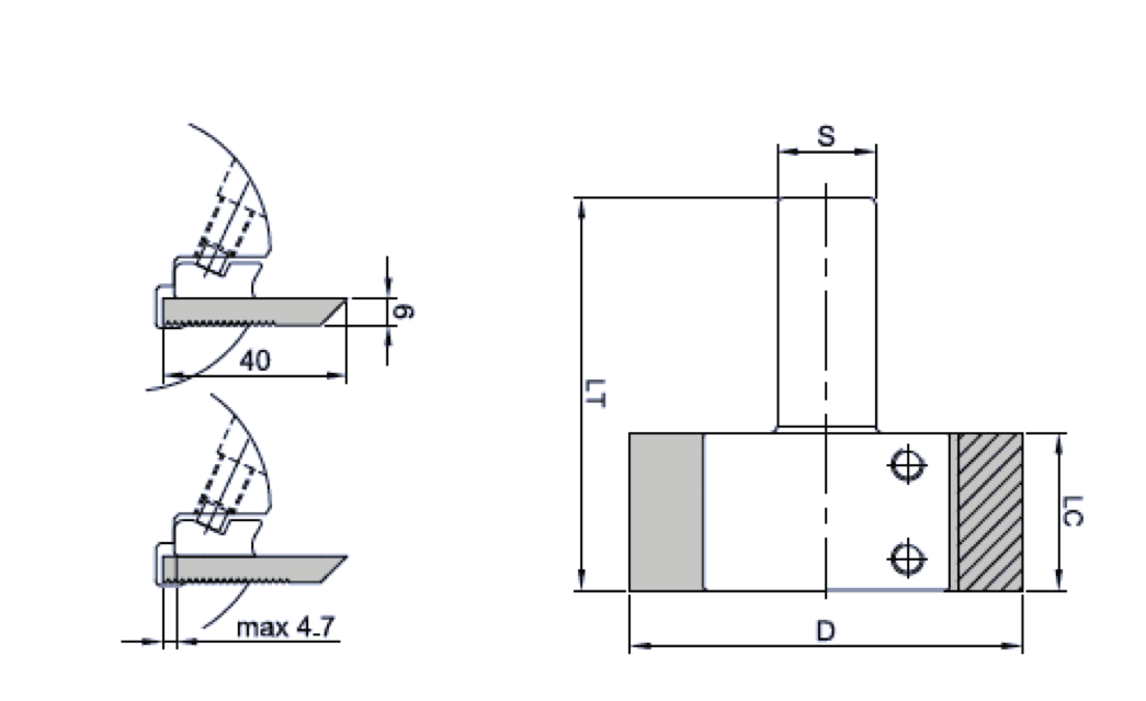 Moulder Corrugated Knife Adapter w/HSK-F 63-CNC - Image 3