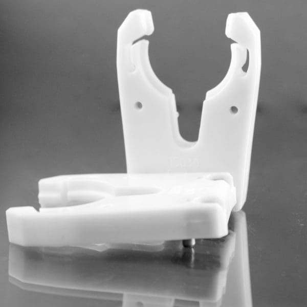 Plastic tool holder fork for CNC machine tool storage and organization